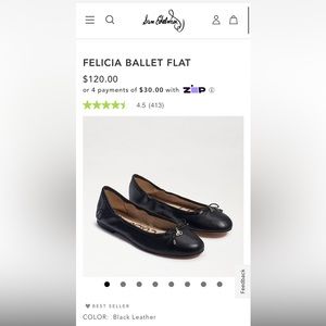 Sam Edelman Black Flats